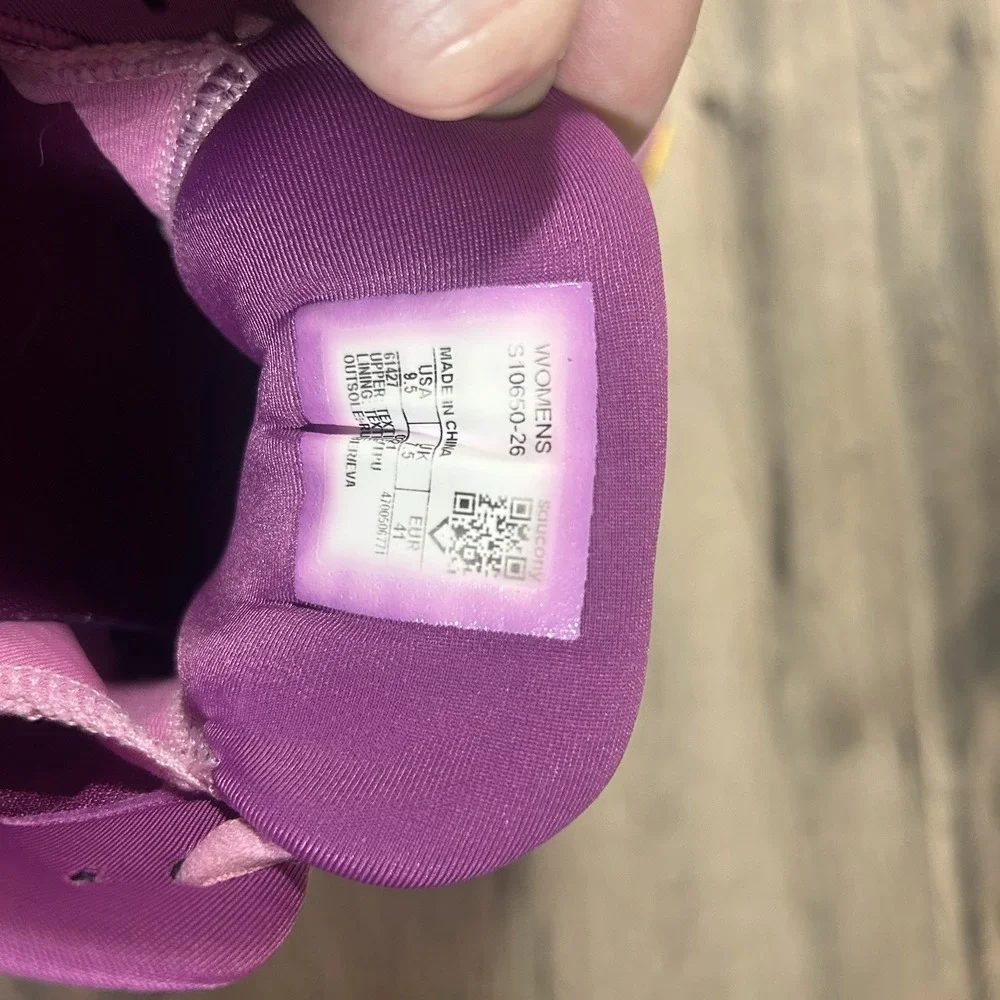 Saucony Ride 14 Future Spring Pink Purple Sneakers - Women's Size 9.5